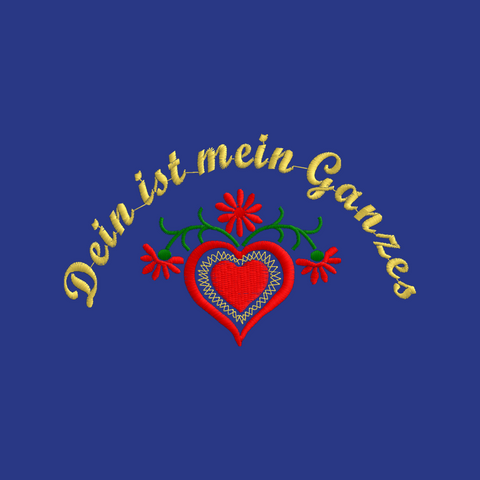 Original Südtiroler Bauernschurz "Dein ist mein Ganzes"