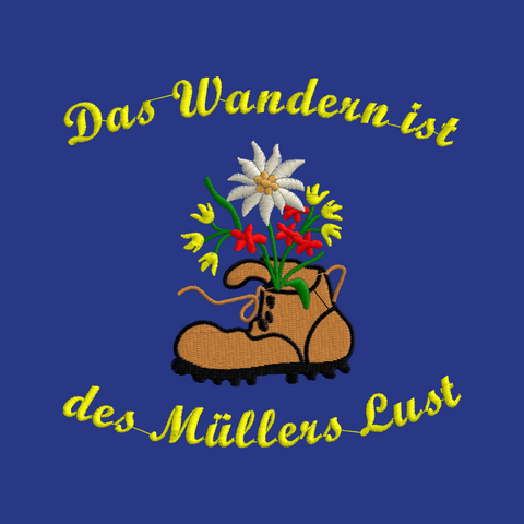 Original Südtiroler Bauernschurz "Das Wanders ist des..."